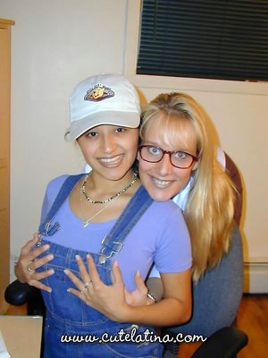 Cute Latina xxx picture collection featuring Talia in scene enjoying a lesbian foreplay