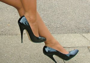 Stiletto Girl xxx photo collection featuring teenage lass exhibit superb shape